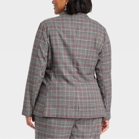 🎯60% OFF! Ava & Viv gray plaid blazer - Picture 2 of 8